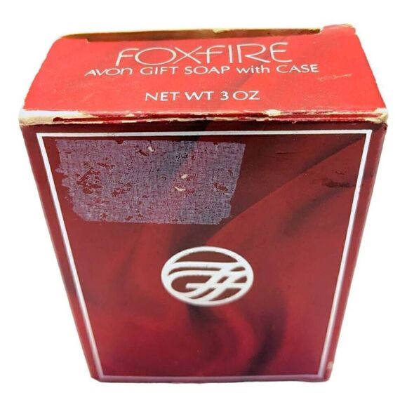 Avon Foxfire Gift‎ Soap with Case 3 oz New Old Stock Red Scented 90s 80s - Picture 5 of 8